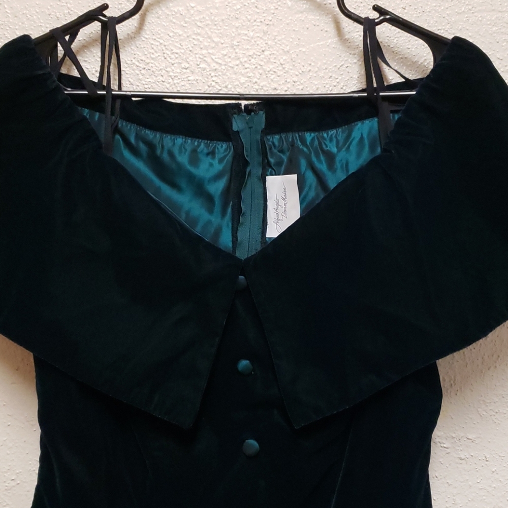 Vintage Alfred Angelo Off The Shoulder Dress - Picture 6 of 9